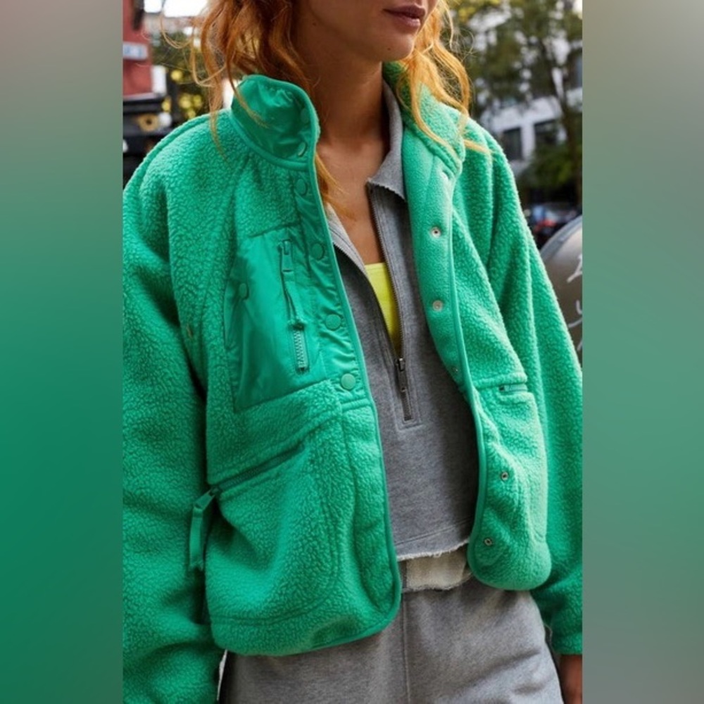 NWT Free People Movement Hit the Slopes Jacket Jade Dreams sz XL